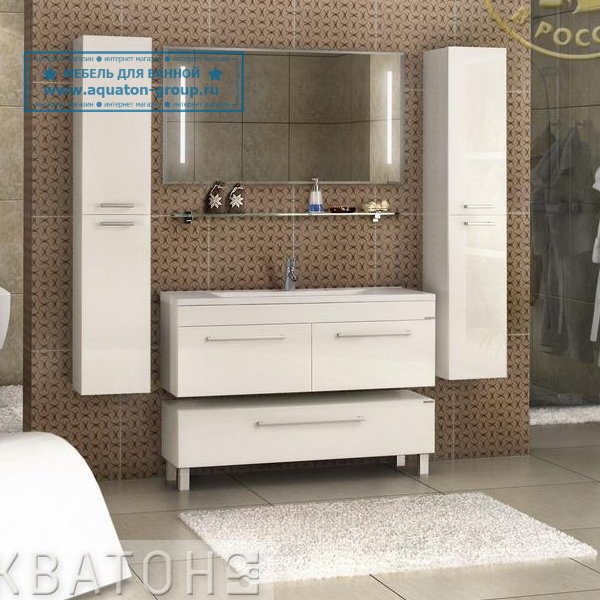 Мебель для ванной Акватон - МАДРИД 120 M, 2 ящика Мебель для ванной Акватон - МАДРИД 120 M, 2 ящика