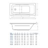 Ванна акриловая Koller Pool Edge 180х80 Прямоугольная, белая Ванна акриловая Koller Pool Edge 180х80 Прямоугольная, белая