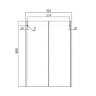 Шкаф двустворчатый АКВАТОН Йорк белый/дуб сонома Шкаф двустворчатый АКВАТОН Йорк белый/дуб сонома